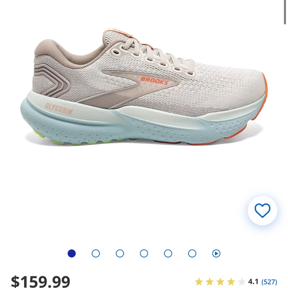 Women’s brooks glycerin 21 running shoes 9.5